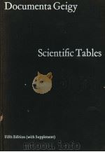 DOCUMENTA GEIGY SCIENTIFIC TABLES FIFTH EDITION PDF电子版封面