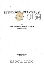 PHYSIOLOGIA PLANTARUM 1950 VOL.3 PDF电子版封面
