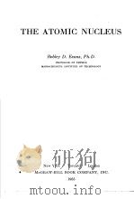 INTERNATIONAL SERIES IN PURE AND APPLIED PHYSICS  THE ATOMIC NUCLEUS（1955 PDF版）