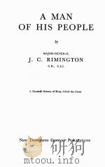 A man of his people PDF电子版封面 J.G.Rimington
