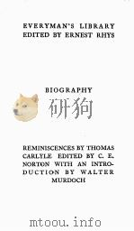 REMINISCENCES 1932 PDF电子版封面