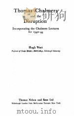 Thomas Chalmers and the Disruption（1943年 PDF版）