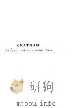 Chatham:His early life and connections 1910 PDF电子版封面 Lord Rosebery