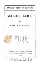 george eliot 1919 PDF电子版封面
