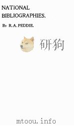 NATIONAL BIBLIOGRAPHIES（1912 PDF版）