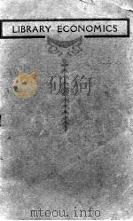 Library economics 1909 PDF电子版封面