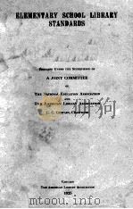 Elementary school library standards PDF电子版封面