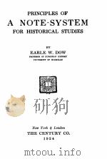 Principles of a note-system for historical studies（1924 PDF版）