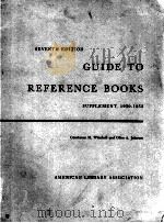 Guide to reference books Seventh edition 1954 PDF电子版封面