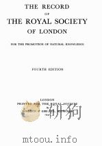 THE RECORD OF THE ROYAL SOCIETY OF LONDON FOR THE PROMOTION OF NATURAL KNOWLEDGE（1940 PDF版）
