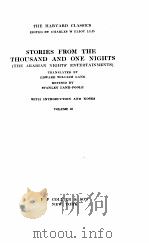 The harvard classics Stories From The Thousand and One Nights volume 16 1909 PDF电子版封面 Charles W Eliot
