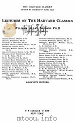 The Harvard Classics Lectures on The Harvard Classics Volume 51（1914 PDF版）