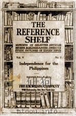 THE REFERENCE SHELF VOL.V NO.3 1927 PDF电子版封面 JULIA E. JOHNSEN