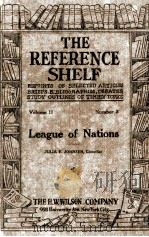 THE REFERENCE SHELF VOLUME 2 NUMBER 3 1923 PDF电子版封面