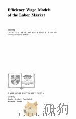 EFFICENCY WAGE MODELS OF THE LABOR MARKET PDF电子版封面 0521321565 GEORGE A.AKERLOF AND JANET L.Y