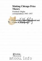 MAKING CHICAGO PRICE THEORY PDF电子版封面 0415700787 J.DANIEL HAMMOND AND CLAIRE H.