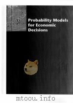 PROBABILITY MODELS FOR ECONOMIC DECISIONS PDF电子版封面 0534423817 ROGER B.MYERSON