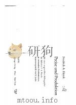 PREISE UND PRODUKTION PDF电子版封面 3211813705 FRIEDRICH A.HAYEK