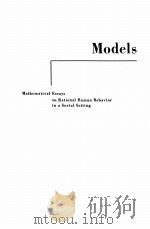 MODELS OF MAN SOCIAL AND RATIONAL PDF电子版封面 HERBERT A.SIMON
