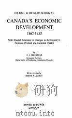CANADA‘S ECONOMIC DEVELOPMENT 1867-1953（ PDF版）