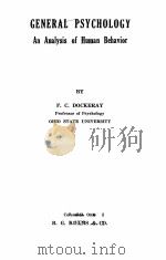 GENERAL PSYCHOLOGY AN ANALYSIS OF HUMAN BEHAVIOR（1931 PDF版）