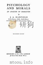 PSYCHOLOGY AND MORALS（1946 PDF版）