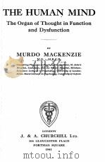 The Human Mind 1941 PDF电子版封面