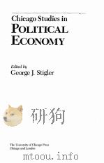 CHICAGO STUDIES IN POLITICAL ECONOMY（ PDF版）