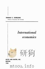 INTERNATIONAL ECONOMICS 1958 PDF电子版封面