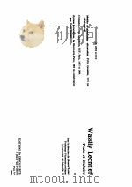 WASSILY LEONTIEF：TEXTES ET ITINERAIRE   1986  PDF电子版封面  2707115940   