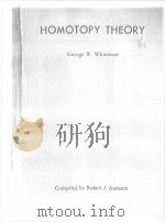 HOMOTOPY THEORY PDF电子版封面 GEORGE W.WHITEHEAD