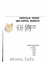 PORTFOLIO THEORY AND CAPITAL MARKETS PDF电子版封面 WILLIAM F.SHARPE