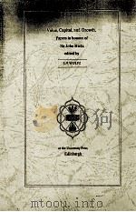 VALUE，CAPITAL，AND GROWTH. PAPERS IN HONOUR OF SIR JOHN HICKS VOLUME 2（ PDF版）