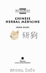 CHINESE HERBAL MEDICINE PDF电子版封面 0722533411 JOHN HICKS