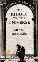 THE RIDDLE OF THE UNIVERSE（1934 PDF版）