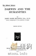 Darwin and The Humanities 1910 PDF电子版封面