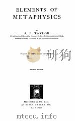 Elements of Metaphysics eighth edition（1927 PDF版）