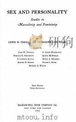 Sex and Personality（1936 PDF版）