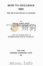 HOW TO INFLUENCE 1927 PDF电子版封面