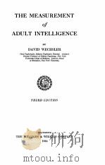 THE MEASUREMENT OF ADULT INTELLIGENCE（1944 PDF版）