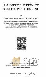 An introduction to reflective thinking 1923 PDF电子版封面