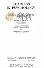 READINGS IN PSYCHOLOGY（1930 PDF版）