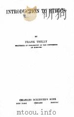 INTRODUCTION TO ETHICS（1900年 PDF版）