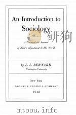 An Introduction to Sociology（1942 PDF版）