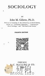 SOCIOLOGY 1923 PDF电子版封面