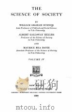 THE SCIENCE OF SOCIETY VOLUME Ⅳ（1928 PDF版）