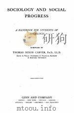 Sociology and social progress;（1905 PDF版）