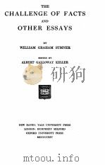 THE CHALLENGE OF FACTS AND OTHER ESSAYS（1916 PDF版）