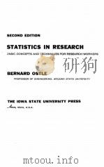 Statistics in research; PDF电子版封面