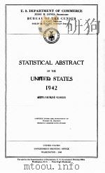 STATISTICAL ABSTRACT OF THE UNITED STATES 1942 1943 PDF电子版封面
